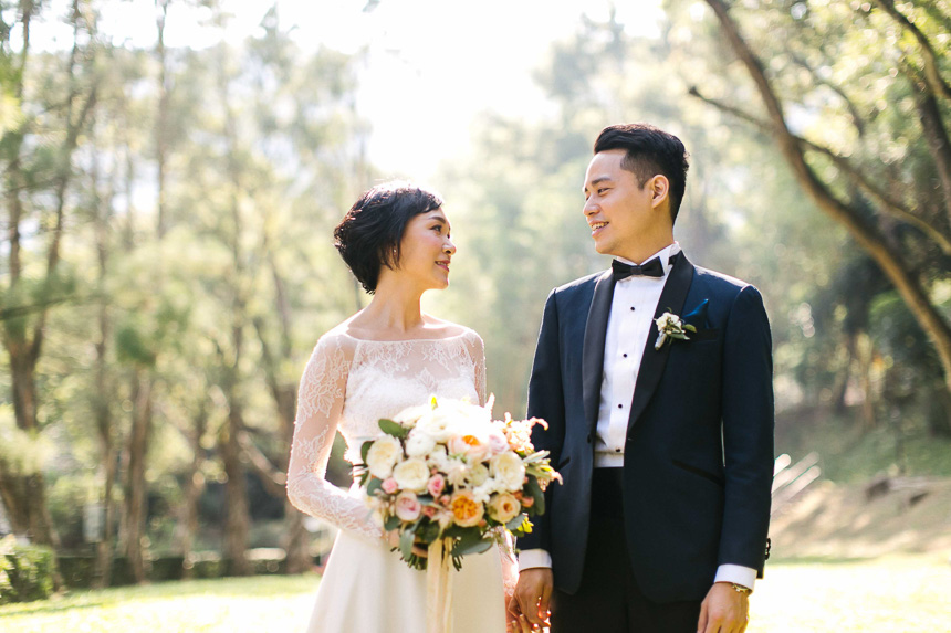 behind the scenes video bride and groom holding hands